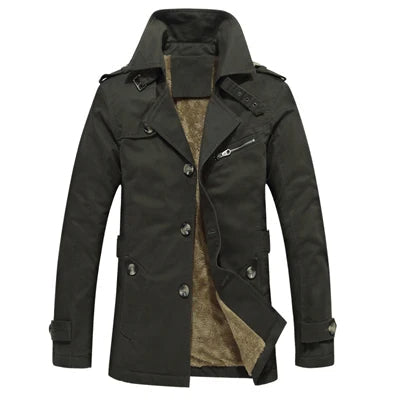 Elegant Quilted Trench Coat
